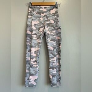 Fabletics Powerhold Pink Camo Leggings